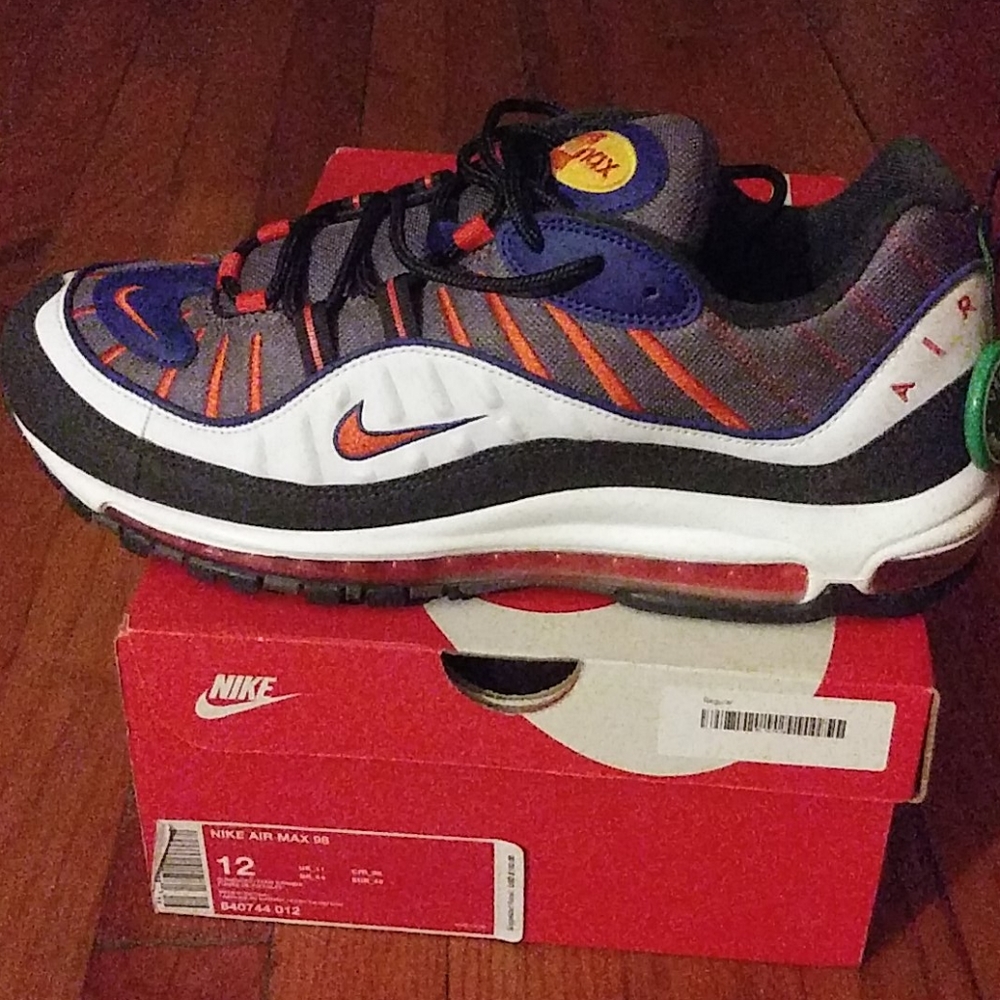 Nike Air Max 98 -- Gunsmoke Orange Size 12